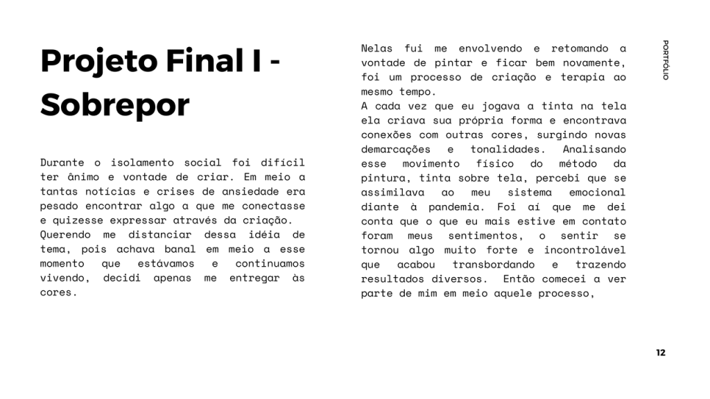 Obra de MARIA CAROLINA SILVA DE MATOS