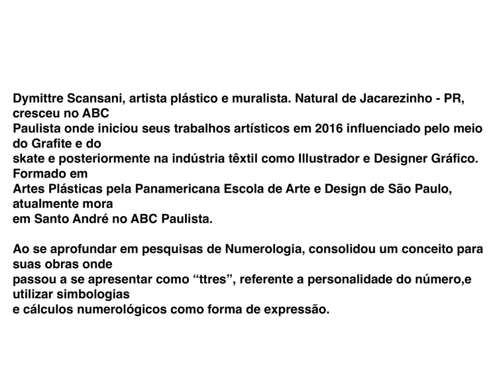 Obra de Dymittre Scansani Quirino de Andrade