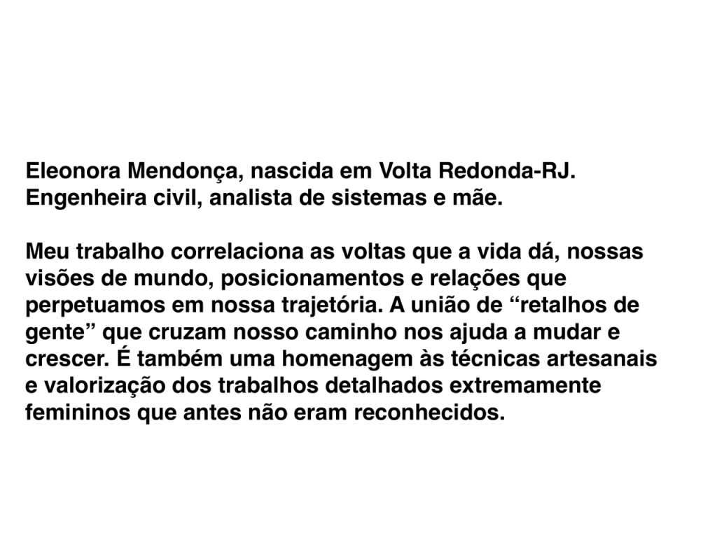 Obra de Eleonora Mendonça Souza Silva