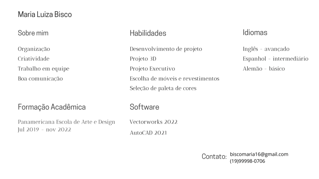 Obra de Maria Luiza Bisco