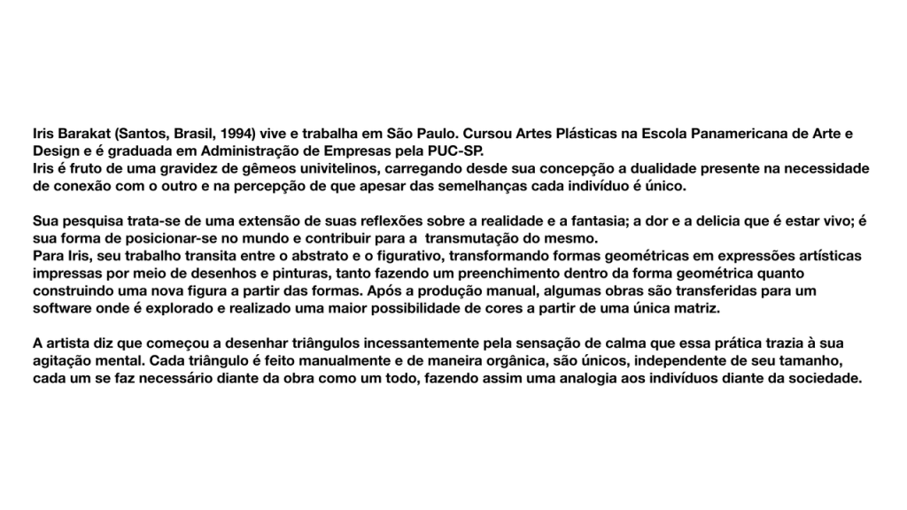 Obra de Iris Barakat