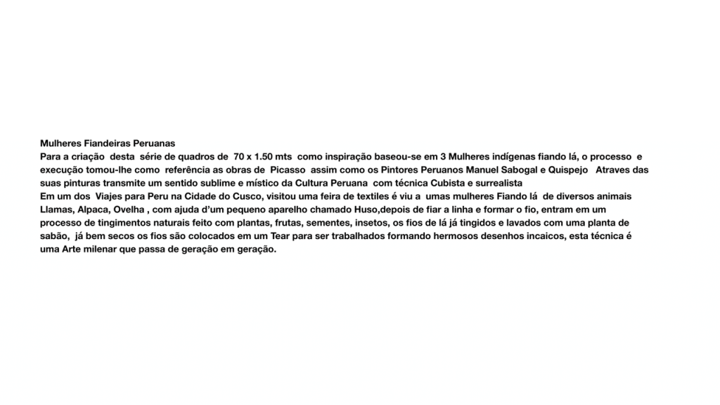 Obra de Maria Rosa Rodriguez Roncal de Rojas