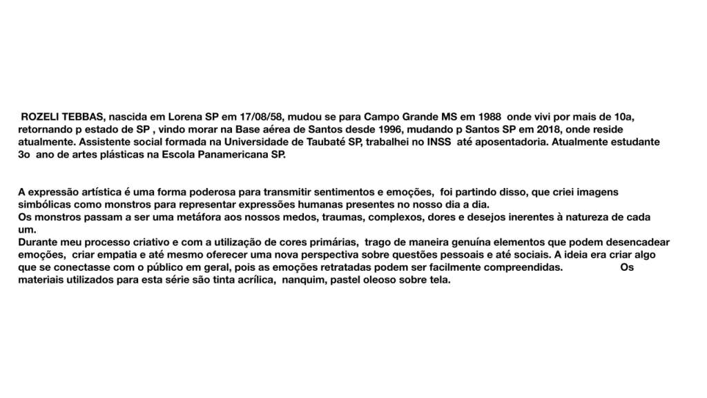 Obra de Rozeli de Paula Tebas