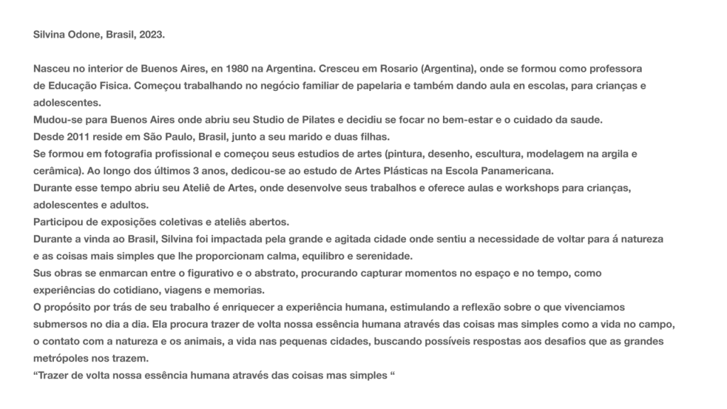 Obra de Silvina Andrea Odone 