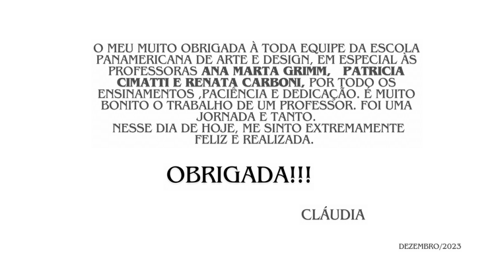 Obra de Claudia Guimarães Pereira