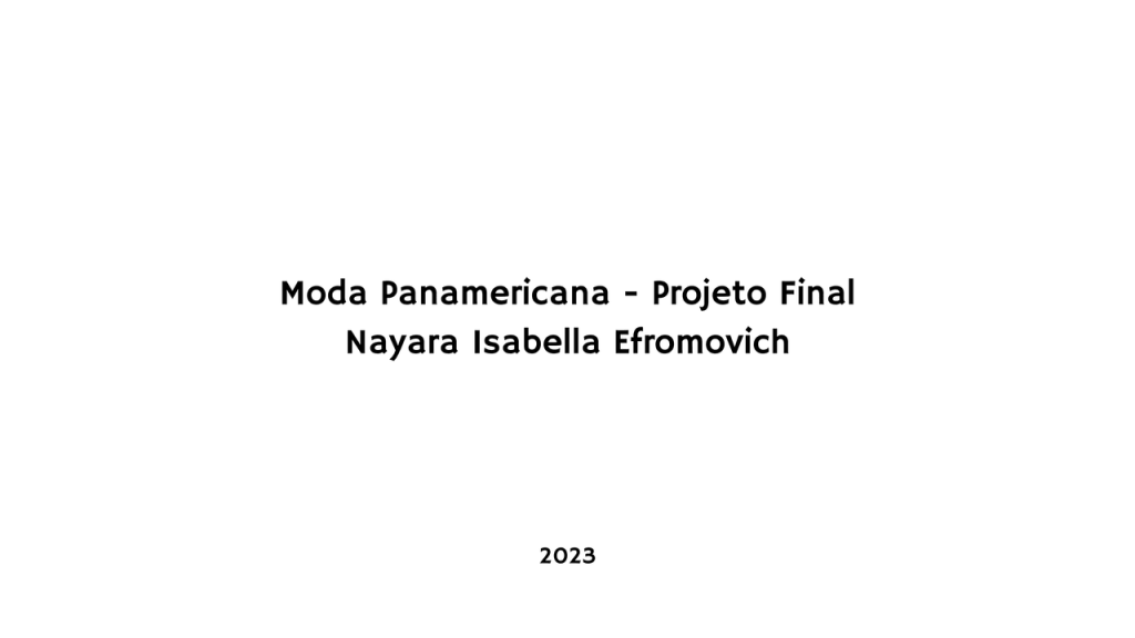 Obra de Nayara Isabella Efromovich