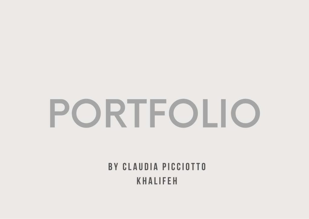 Obra de Claudia Picciotto Khalifeh