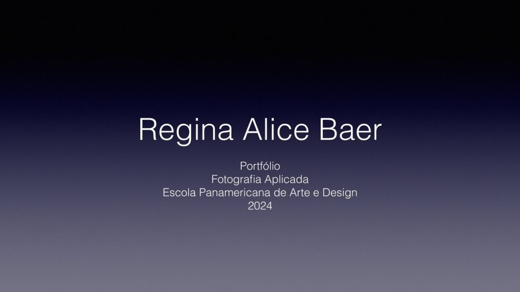 Obra de Regina Alice Baer
