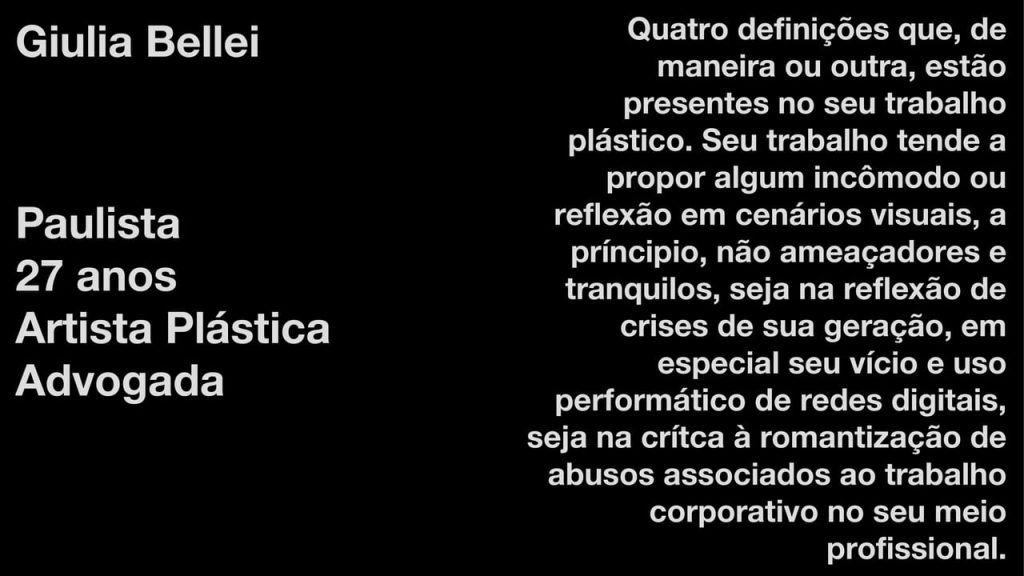 Obra de Giulia De Paola 